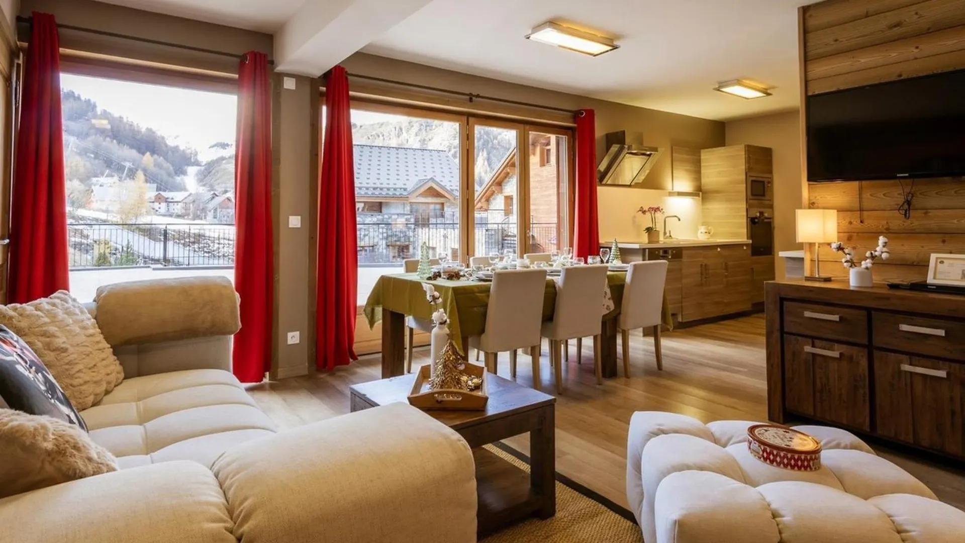Appartement 4 Pieces 8 Pers, Sud, Pres Du Telepherique, Avec Terrasse Et Equipements Modernes - Fr-1-263-217 Valloire 0*,